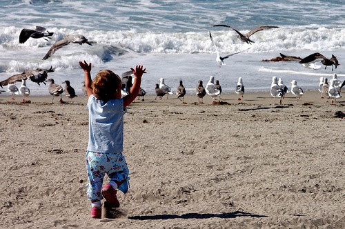 beach child on beach